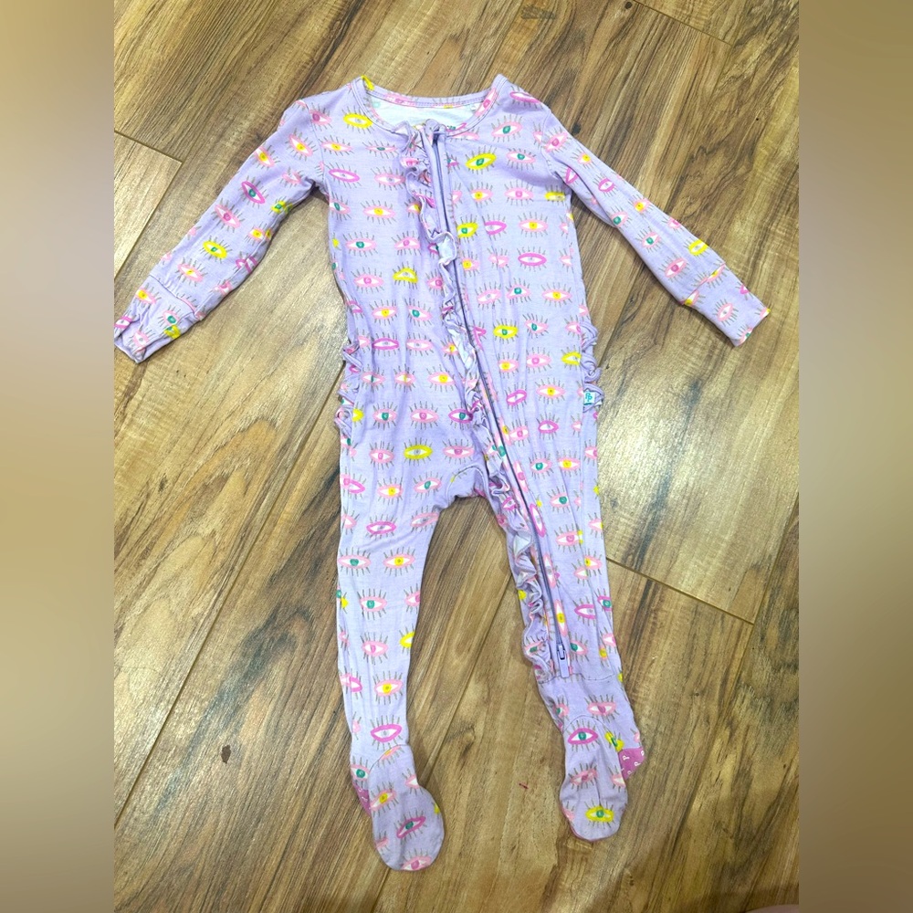 Posh Peanut Cleo Zipper Footie-6-9 months